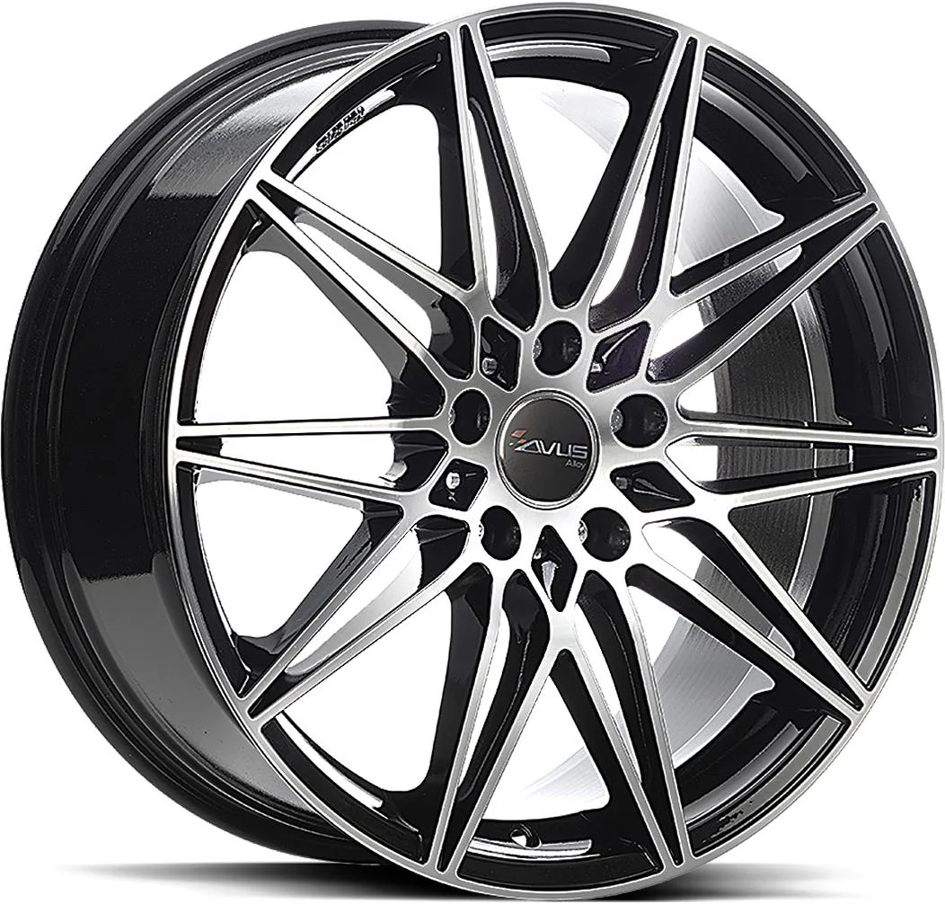 Rautamo AVUS AC-MB5 Black Polished 8x18 5/120 ET34