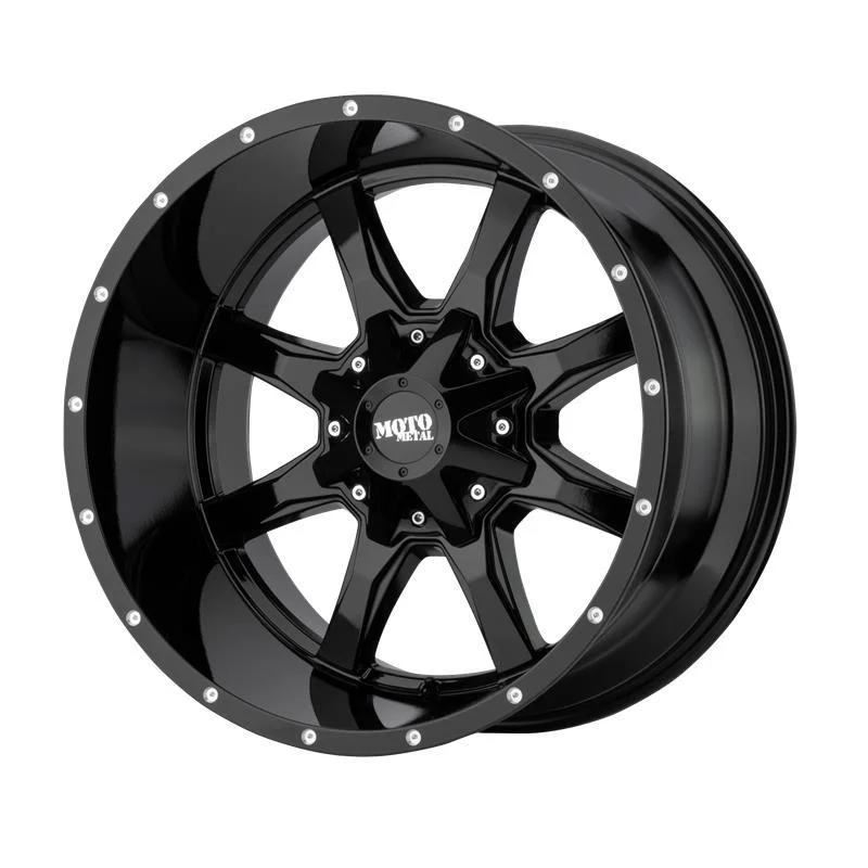 Statusfälgar MO970 Gloss Black With Milled Lip 9x18 8/170 ET18