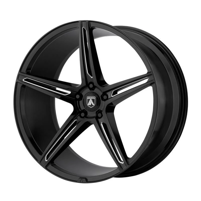Statusfälgar AB22 Gloss Black Milled 9x22 5/120 ET14