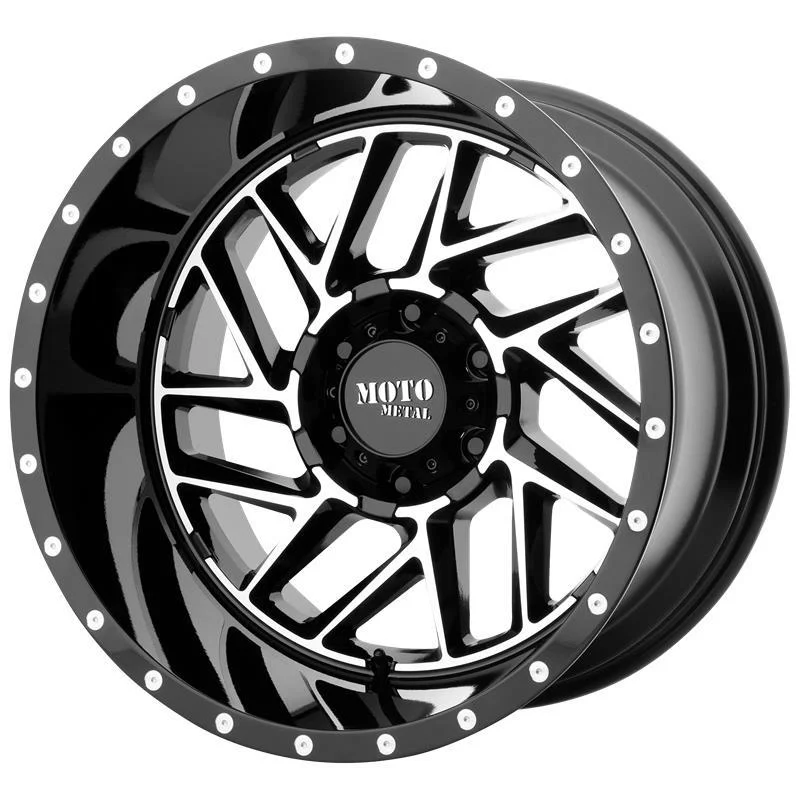 Statusfälgar MO985 Gloss Black Machined 8x16 5/114,3 ET-6