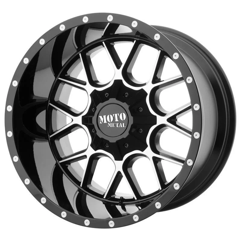Statusfälgar MO986 Gloss Black Machined 9x20 6/135/139,7 ET0