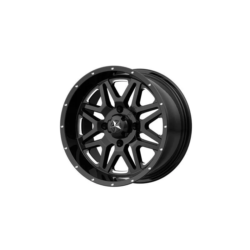 Statusfälgar MA26 Milled Gloss Black 7x14 4/156 ET0