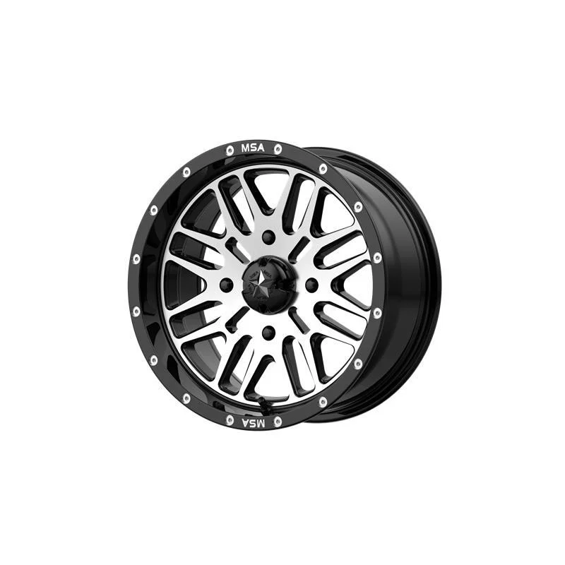 Statusfälgar MA38 Gloss Black Machined 7x14 4/110 ET10