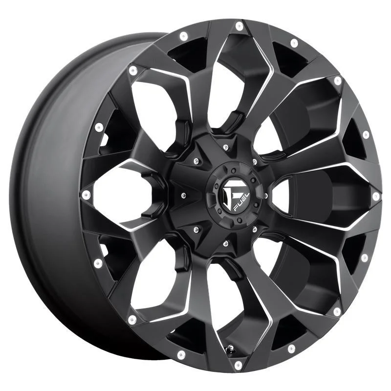 Statusfälgar FC546 MATTE BLACK MILLED 10x22 8/180 ET-18