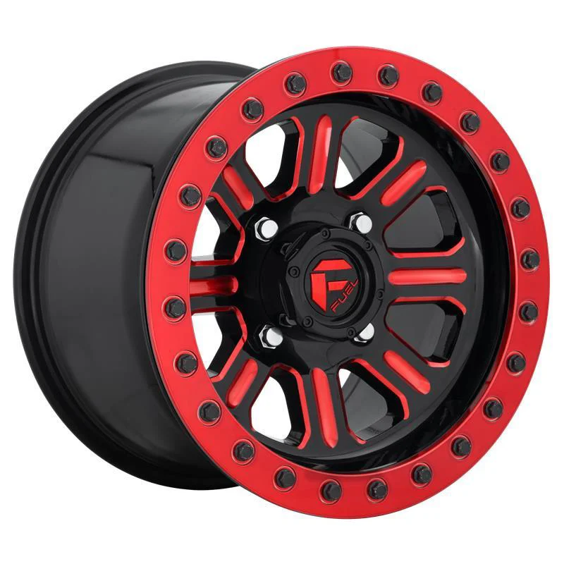 Statusfälgar FV911 GLOSS BLACK RED TINTED CLEAR 7x15 4/137 ET38
