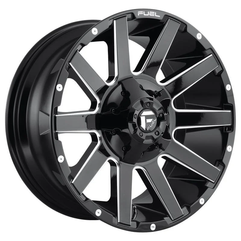 Statusfälgar FC615 GLOSS BLACK MILLED 10x20 5/139,7/150 ET-18