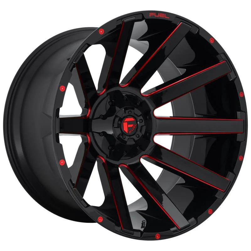 Statusfälgar FC643 GLOSS BLACK RED TINTED CLEAR 10x20 6/135/139,7 ET-19