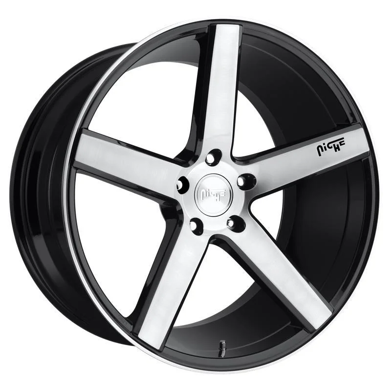 Statusfälgar NC124 GLOSS BLACK BRUSHED 8x18 5/114,3 ET40