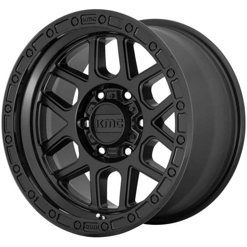Statusfälgar KM544 Satin Black With Gloss Black Lip 9,0x17 6/139,7 ET18