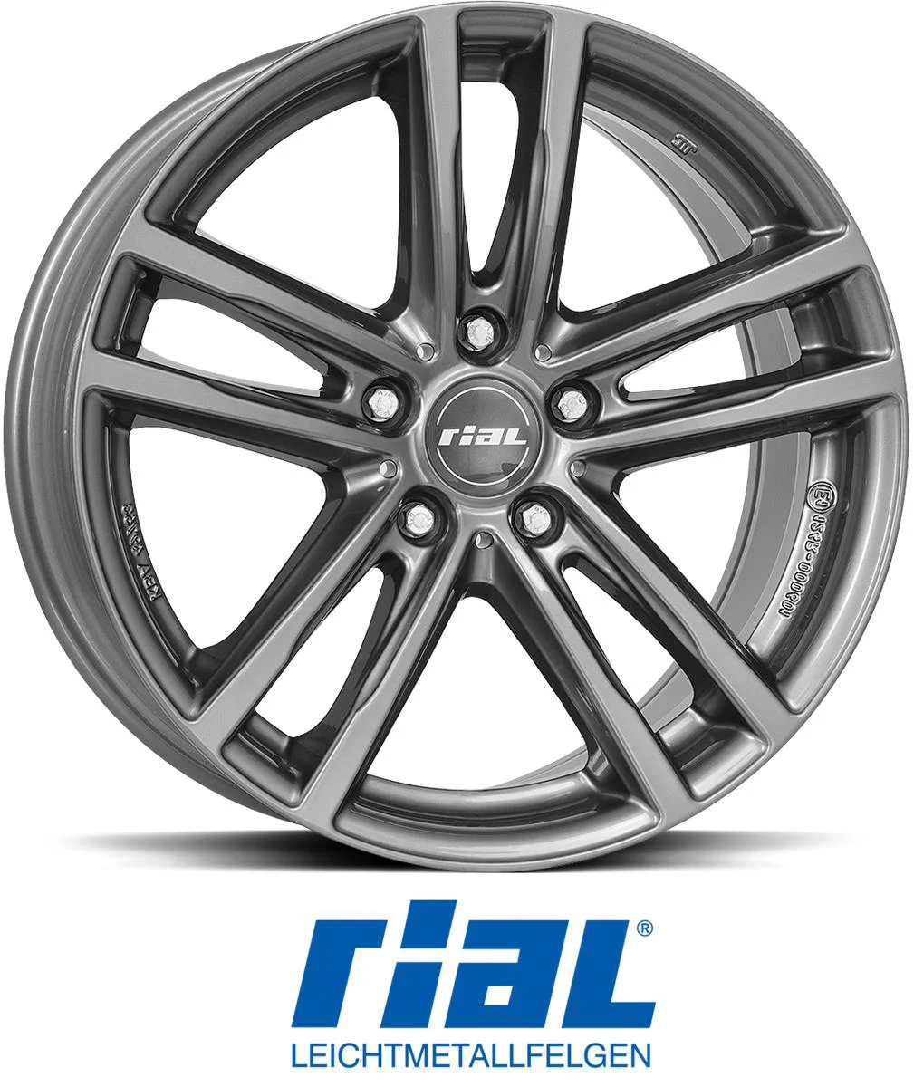 Rautamo RIAL X10X Metal Grey 8.5x18 5/120 ET46