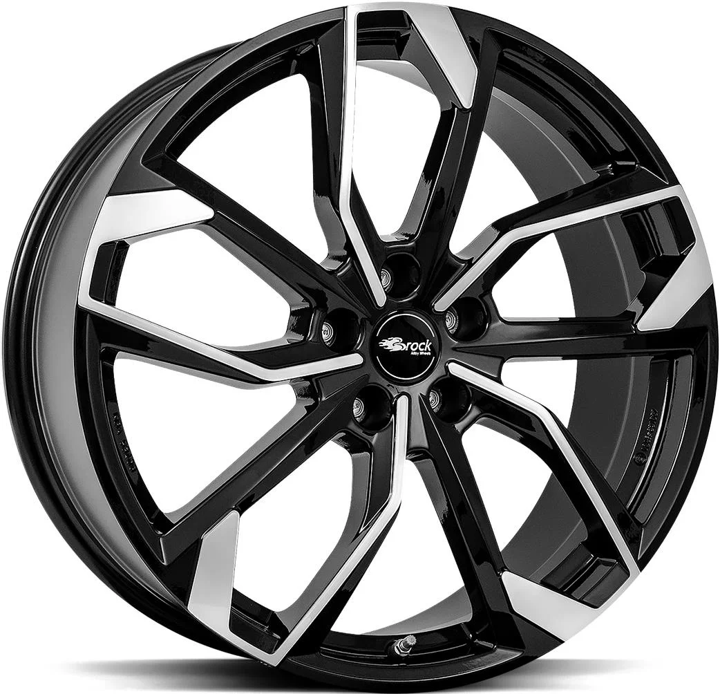 Rautamo BROCK RC34 Black Full Polish 6.5x16 5/108 ET50