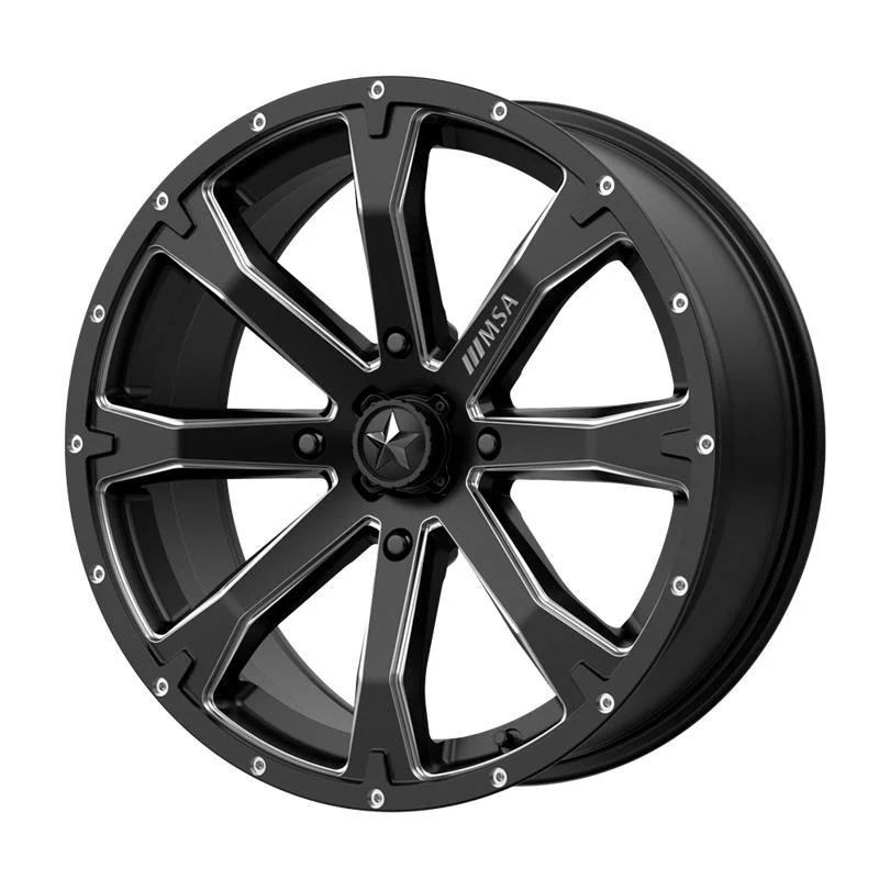 Statusfälgar MA42 Satin Black Milled 7x15 4/110 ET10