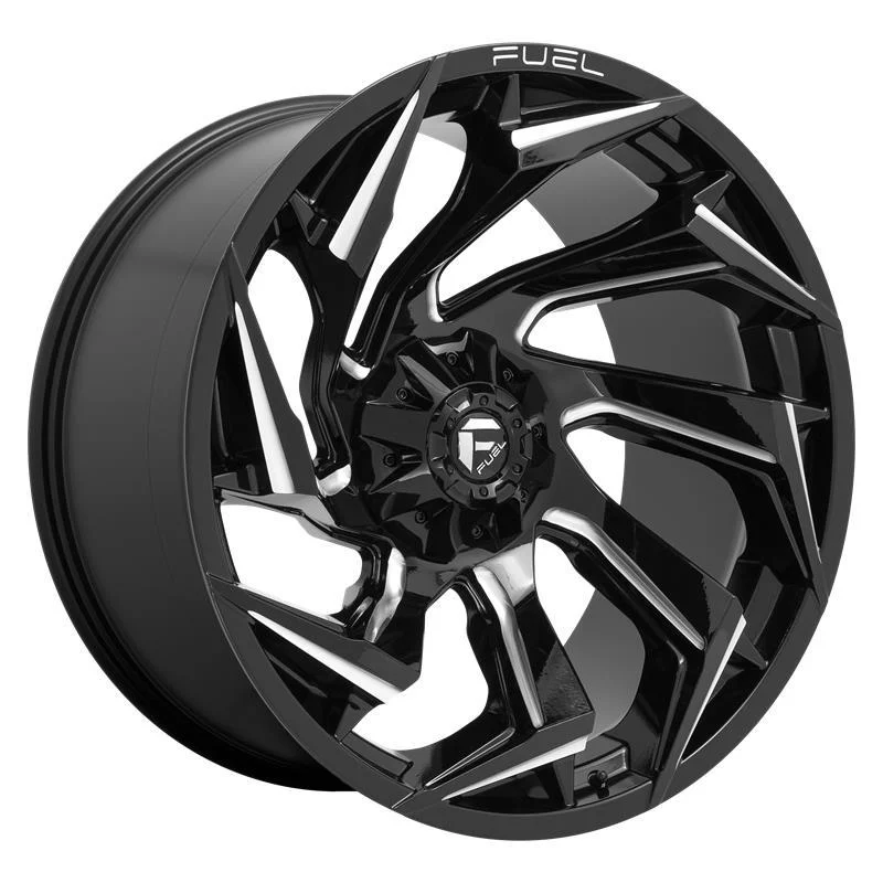 Statusfälgar D753 REACTION GLOSS BLACK MILLED 7x24 4/137 ET13