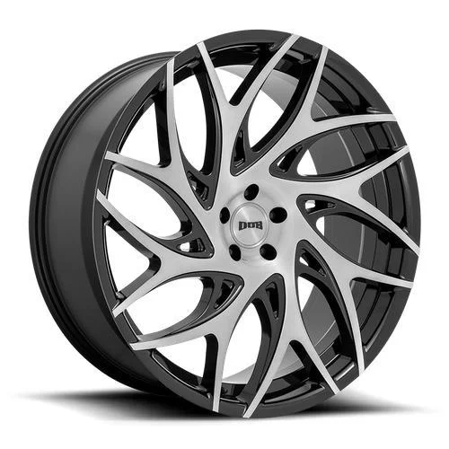 Statusfälgar S260 G.O.A.T. BRUSHED FACE W/ GLOSS BLACK DARK TIN 10x26 5/127 ET10