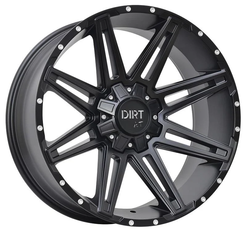 D88 Flatblack milled rivets 9,0x18 114,3x139,7 ET20