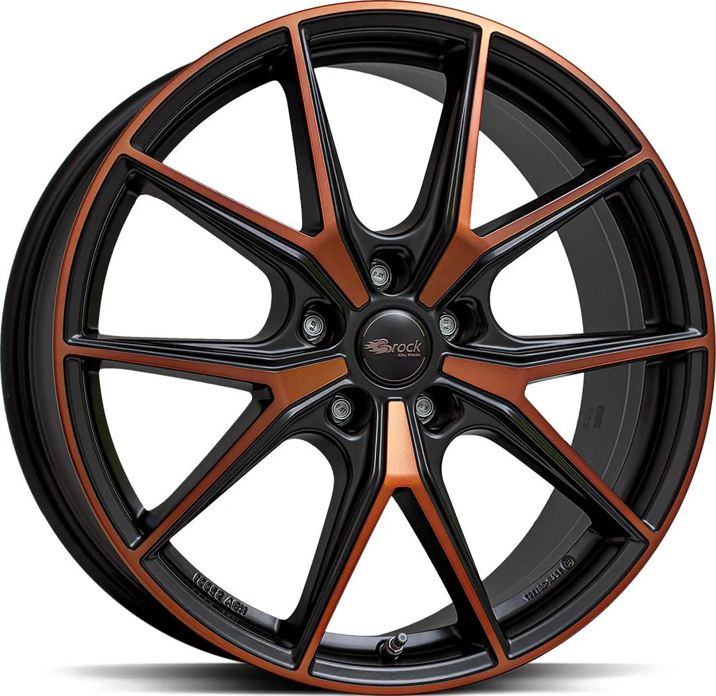 Rautamo BROCK B40 Black Orange Matt 8x19 5/112 ET45