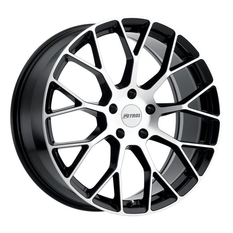 Statusfälgar P2B GLOSS BLACK W/ MACHINED FACE 7x16 5/114,3 ET40