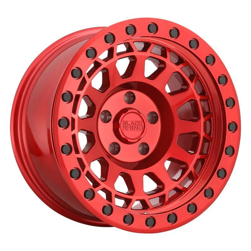 Statusfälgar PRIMM CANDY RED W/ BLACK BOLTS 9x17 5/127 ET0