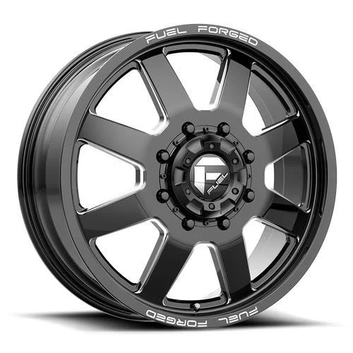 Statusfälgar DE09 FF09D MATTE BLACK MILLED 8.3x24 8/200 ET-225