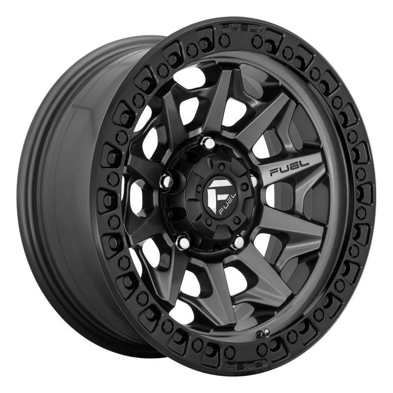 Statusfälgar D716 COVERT MATTE GUN METAL BLACK BEAD RING 8x15 5/114,3 ET-19