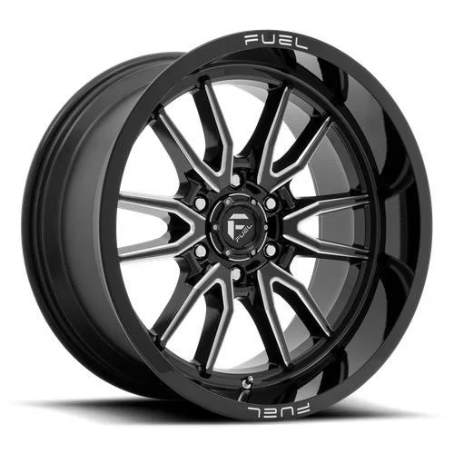 Statusfälgar D761 CLASH GLOSS BLACK MILLED 10x20 8/170 ET-18