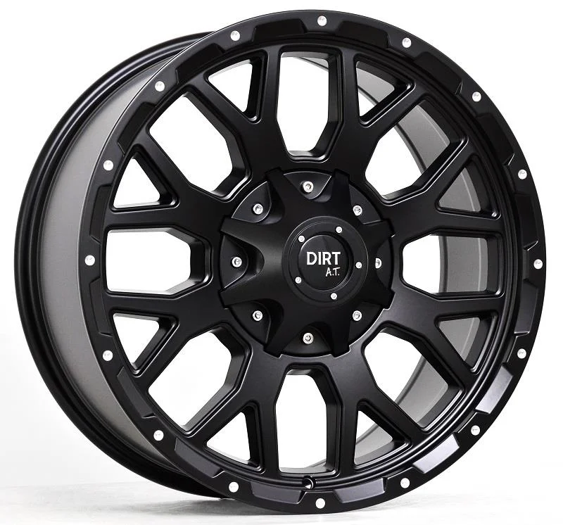 Statusfälgar D357 Flatblack milled rivets 9x20 8/180 ET18