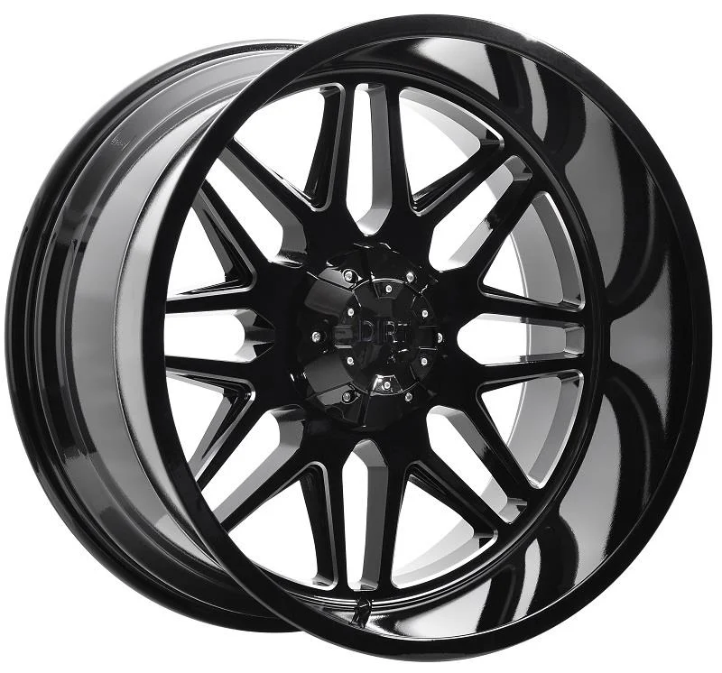 Statusfälgar D59 Glossblack milled 10x20 5/127/139,7 ET-20