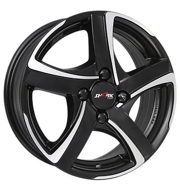 AFL Alutec Shark Racing-Schwarz Frontpoliert 7x17 4/100 ET47