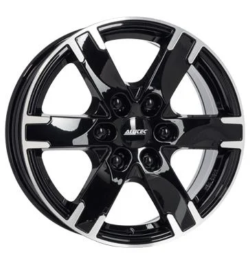 AFL Alutec Titan Diamant-Schwarz Frontpoliert 7.5x17 6/130 ET55