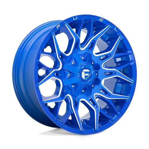 Statusfälgar D770 TWITCH ANODIZED BLUE MILLED 10x22 8/180 ET-18