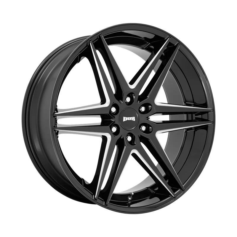 Statusfälgar S267 DIRTY DOG GLOSSY BLACK MILLED 10x26 6/135 ET30