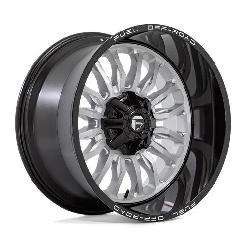 Statusfälgar D798 ARC SILVER BRUSHED FACE W/ MILLED BLACK LIP 10x20 8/165,1 ET-18