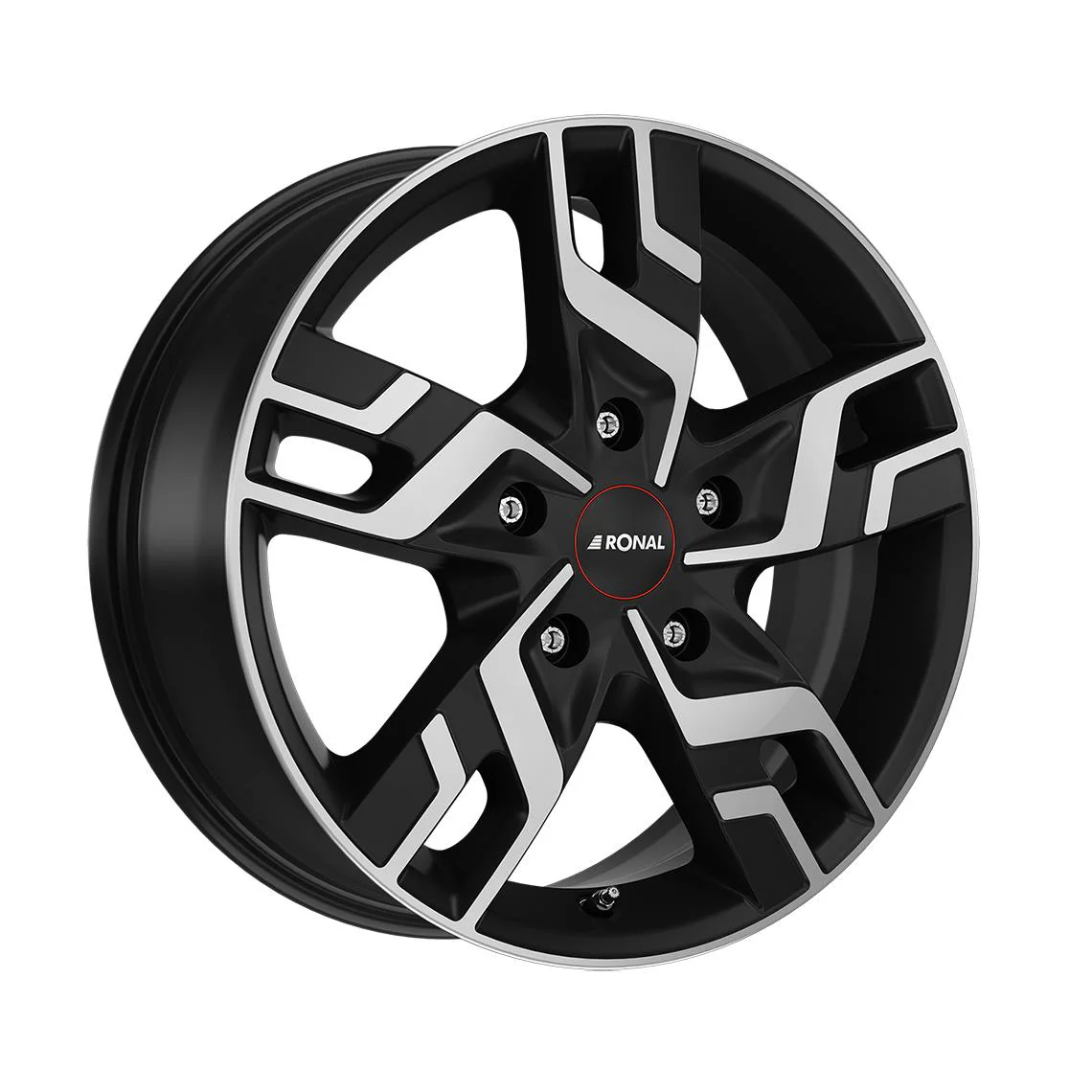 Rautamo RONAL R64 JET BLACK MATT FRONT CUT 7x17 5/118 ET60