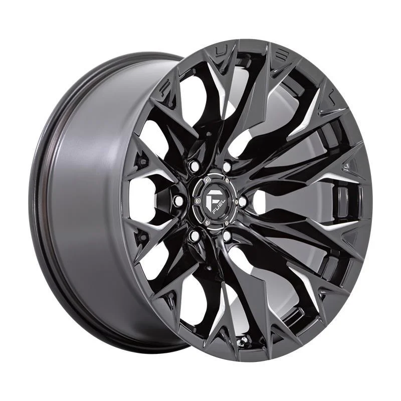 Statusfälgar D803 FLAME GLOSS BLACK MILLED 9x20 6/139,7 ET1