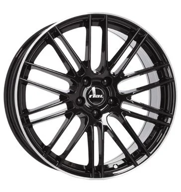 AFL Rial Kibo Diamant-Schwarz Hornpoliert 8x18 5/114,3 ET38