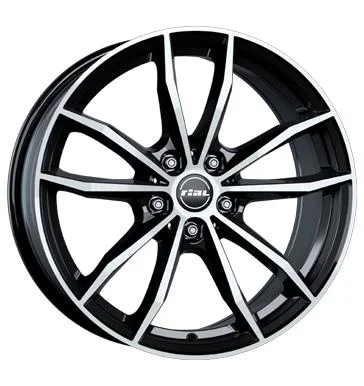 AFL Rial X12 Diamant-Schwarz Frontpoliert 8x19 5/112 ET30