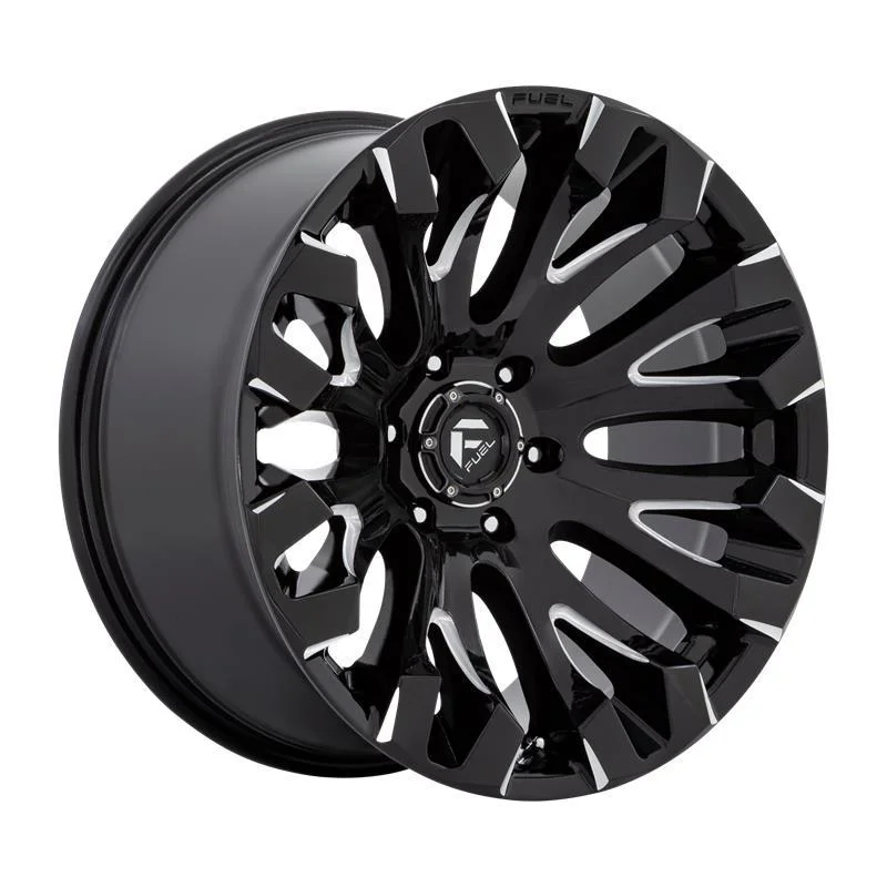 Statusfälgar D828 QUAKE GLOSS BLACK MILLED 10x20 6/139,7 ET-18