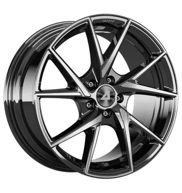 AFL Alutec ADX.01 Diamant Schwarz Frontpoliert 7x17 4/108 ET32