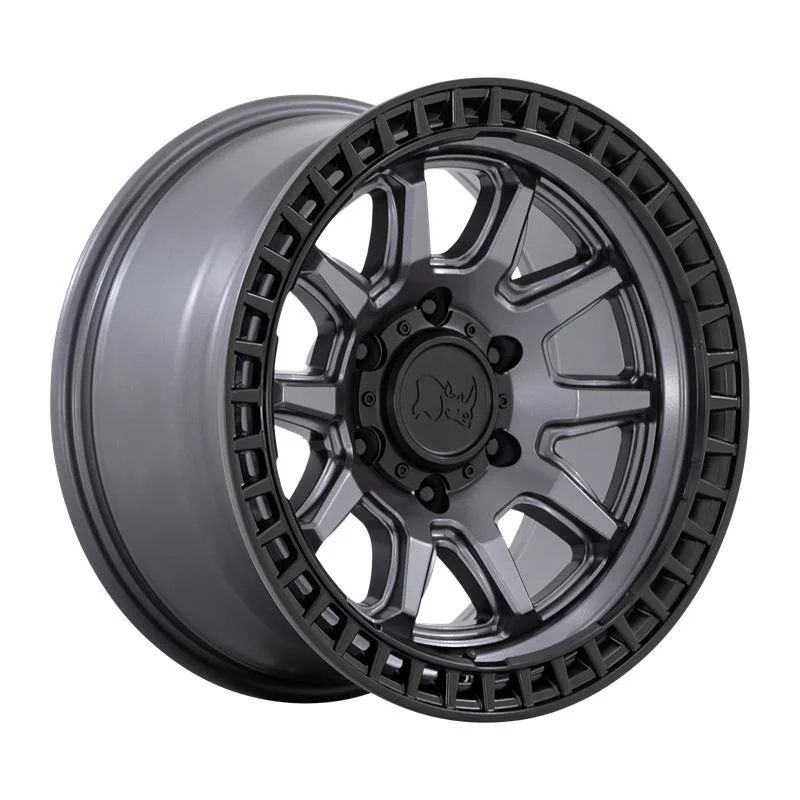 Statusfälgar CALICO MATTE GUNMETAL W/ MATTE BLACK LIP 8.5x17 5/127 ET-10