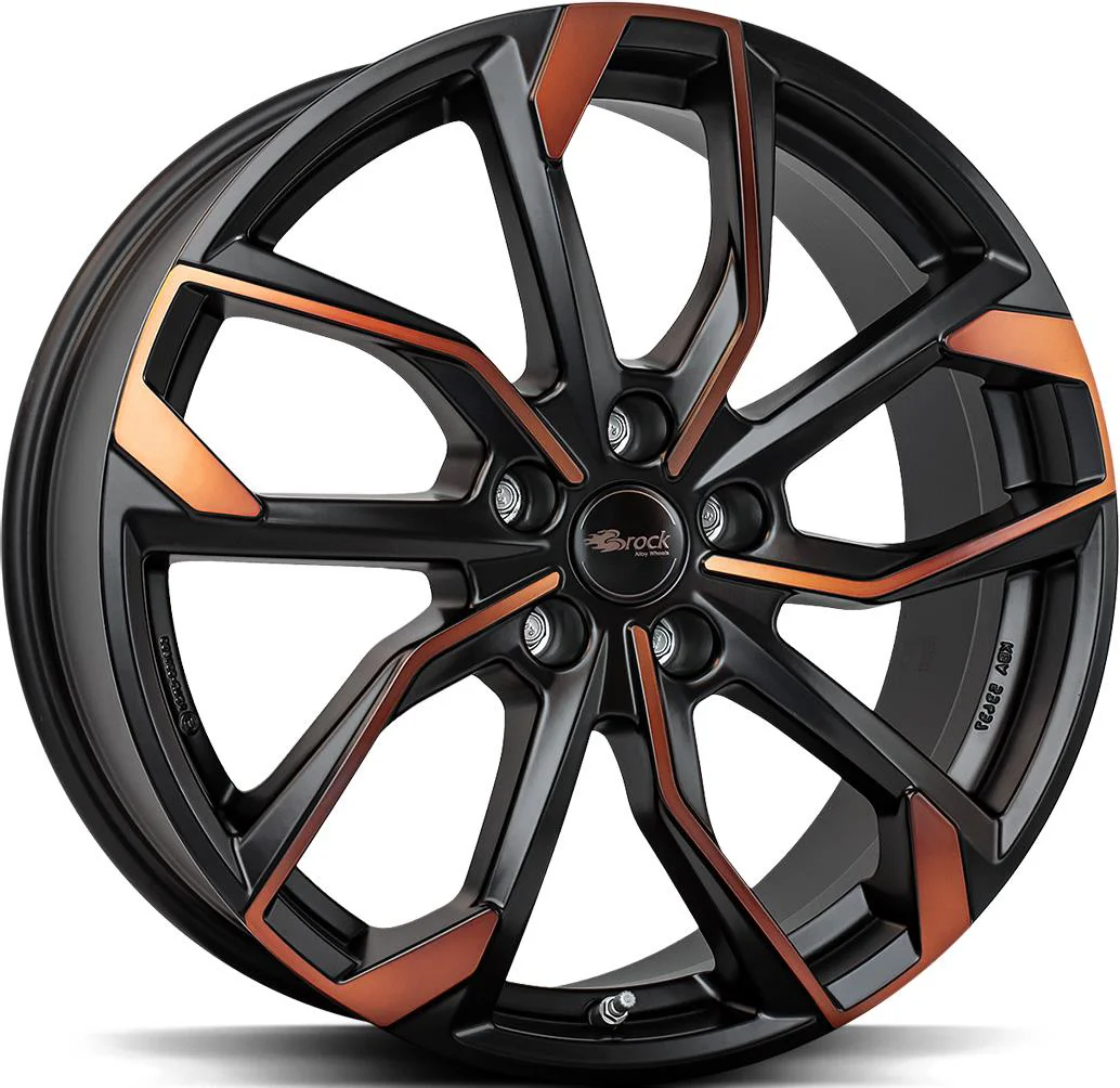 Rautamo BROCK RC34 Black Orange Matt 8x19 5/112 ET45