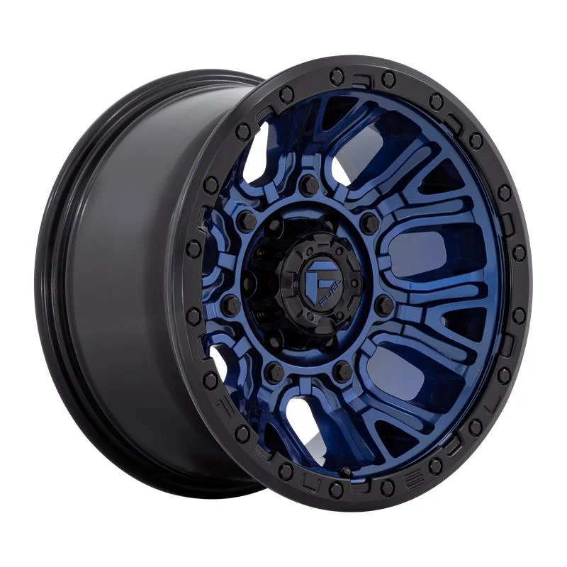 Statusfälgar D827 TRACTION DARK BLUE W/ BLACK RING 10x20 6/139,7 ET-18