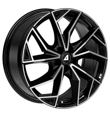 AFL Alutec ADX.02 Diamant Schwarz Frontpoliert 9.5x22 5/112 ET43