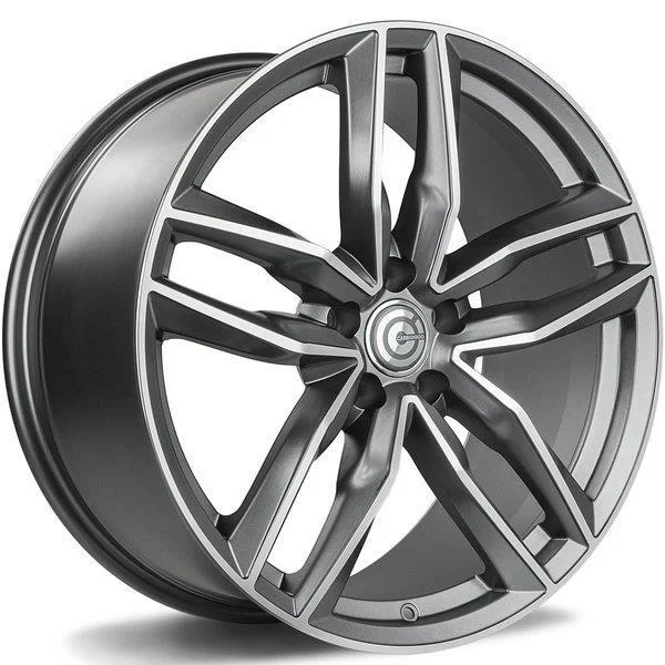 Statusfälgar Style Matt Anthracite Front Polished 7.5x17 5/112 ET35