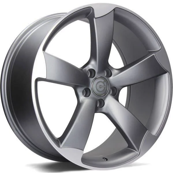 Statusfälgar Graphene Matt Anthracite Front Polished 8x18 5/112 ET45