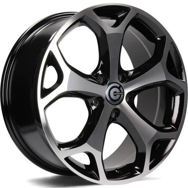Statusfälgar LASVEGAS Black Front Polished 8x18 5/108 ET50