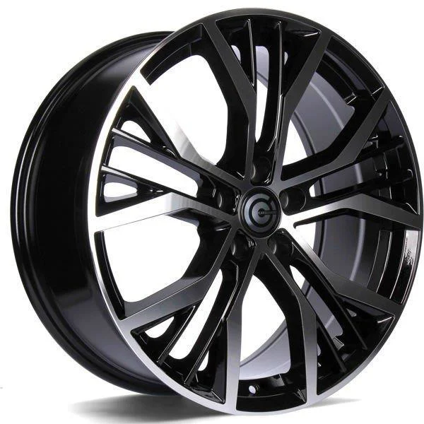 Statusfälgar Power Black Front Polished 7.5x17 5/112 ET42