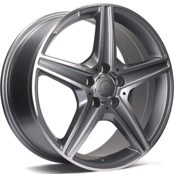 Statusfälgar Superior Anthracite Front Polished 8x18 5/112 ET45
