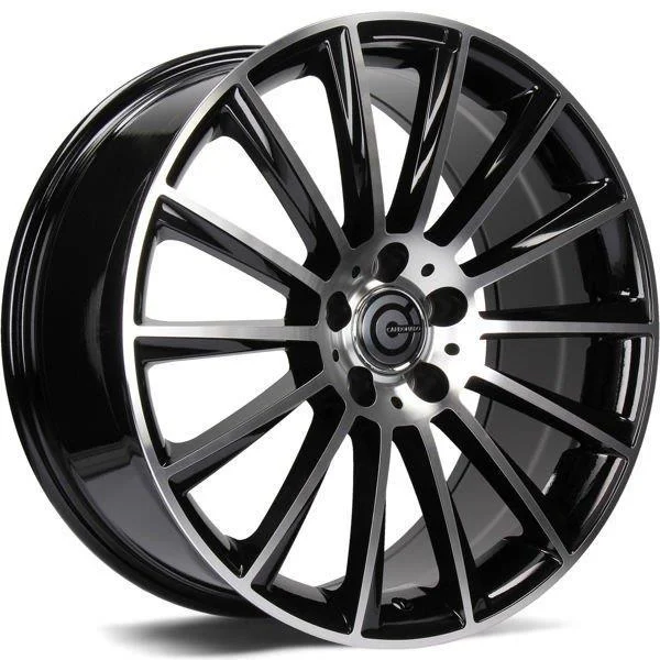 Statusfälgar Performance Black Front Polished 8.5x19 5/112 ET35