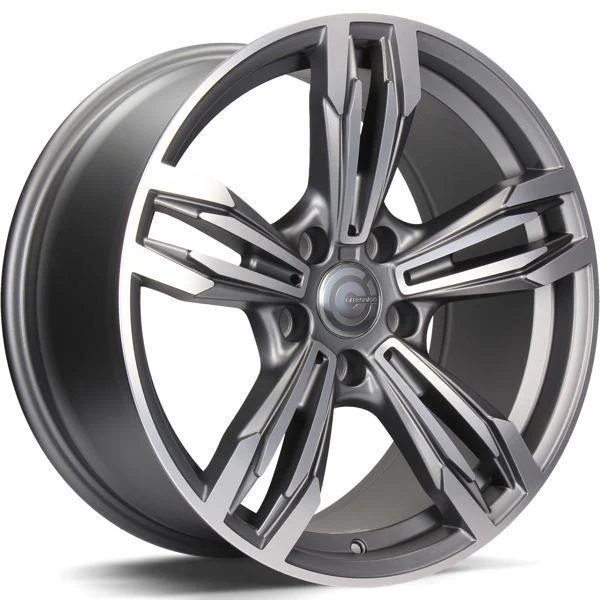 Statusfälgar Dynamite Matt Anthracite Front Polished 8x17 5/120 ET30
