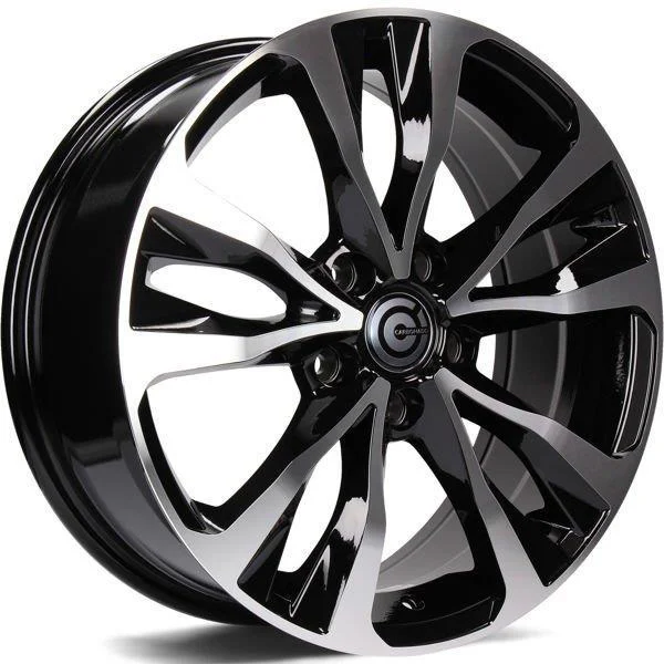 Statusfälgar Osaka Black Front Polished 7x17 5/114,3 ET45